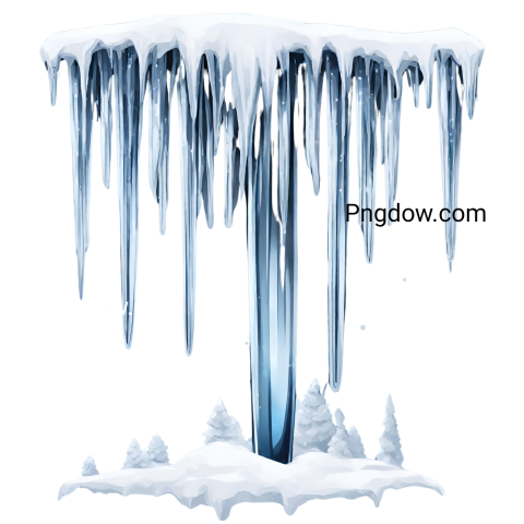 Icicles vector PNG
