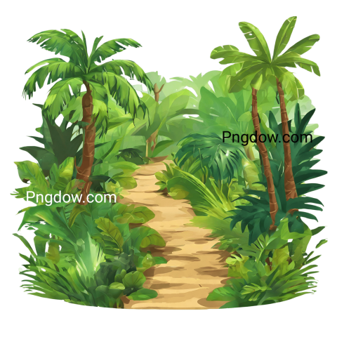 Jungle PNG image with transparent background, edelweis