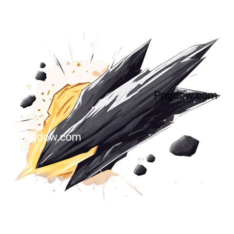 Meteor PNG image with transparent background, edelweis