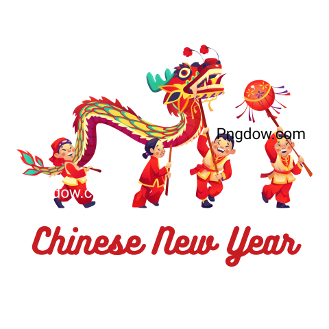 Happy Chinese New Year 2024 Zodiac Sign Of The Dragon Free transparent PNG