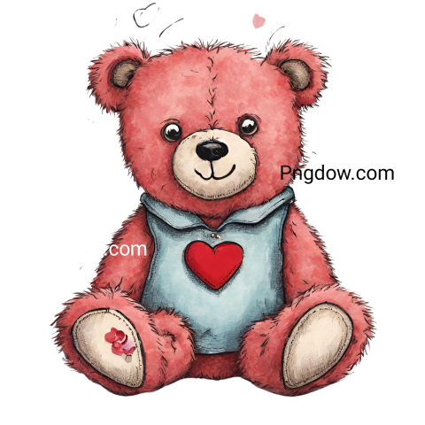 Get Free Transparent Valentine's Day Teddy Bear PNG Images