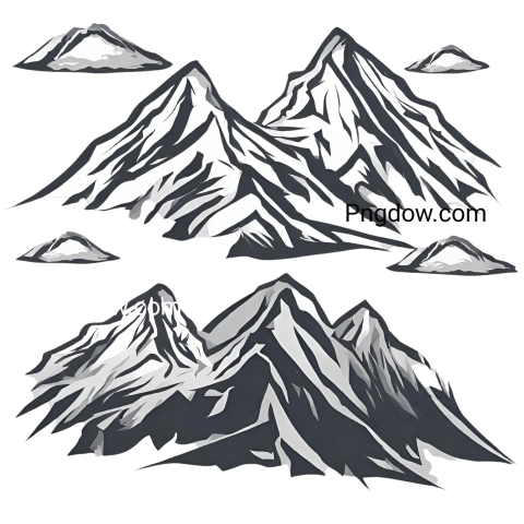Mountain PNG with alpha channel