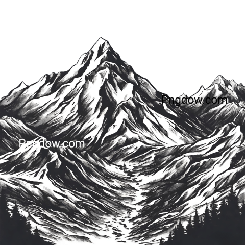 Mountain clipart PNG