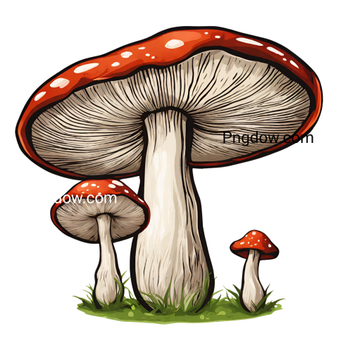 Stunning Mushroom PNG Image with Transparent Background for Versatile Use