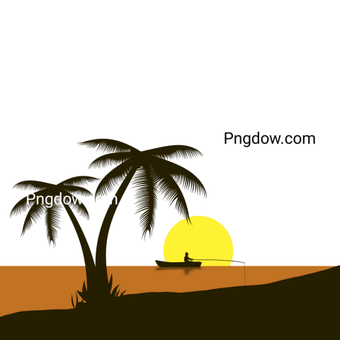 Palm tree illustration PNG