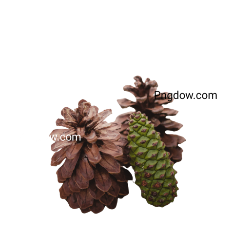 Pine cone PNG image with transparent background, edelweis