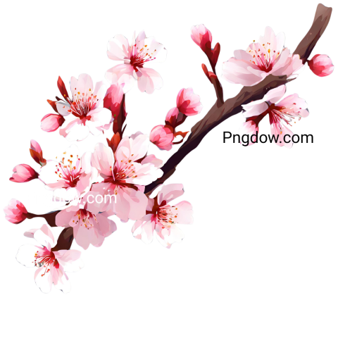Stunning Sakura PNG Image with Transparent Background   Download Now!