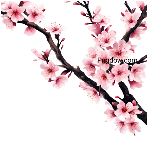 High Quality Sakura PNG Image with Transparent Background   Download Now!