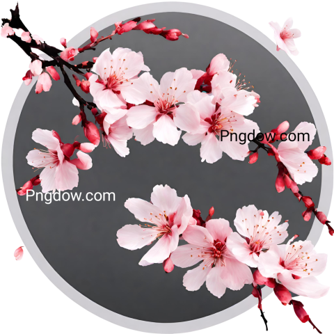 Stunning Sakura PNG Image with Transparent Background   Free Download
