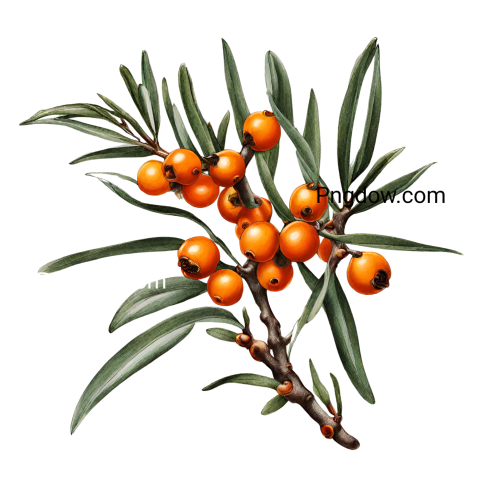 Sea buckthorn transparent background for free