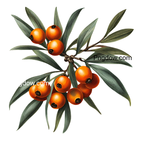 Stunning Sea buckthorn PNG Image with Transparent Background   Downloaded