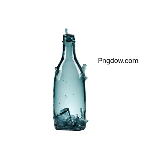 Broken bottle PNG image with transparent background, broken bottle png (21)