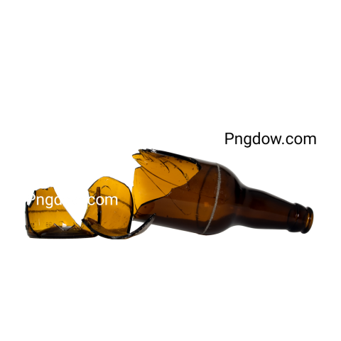 Broken bottle PNG image with transparent background, broken bottle png (23)