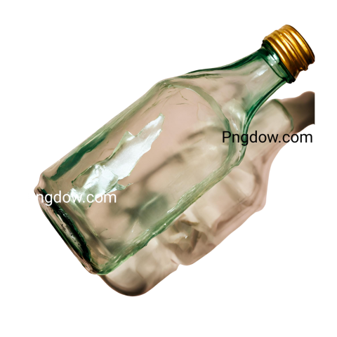 Broken bottle PNG image with transparent background, broken bottle png (28)