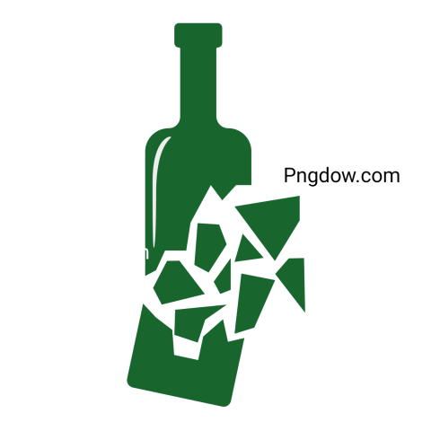Broken bottle PNG image with transparent background, broken bottle png (13)