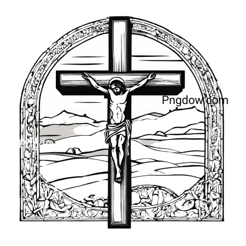 Stunning Good Friday Cross PNG Image for Your Designs