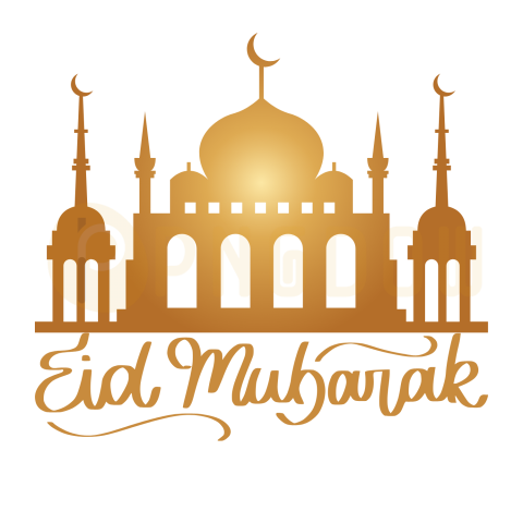 Eid Al Fitr Beautiful Poster With Stylish Mosque PNG transparent