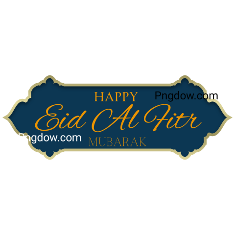 Eid Al Fitr frame text png image