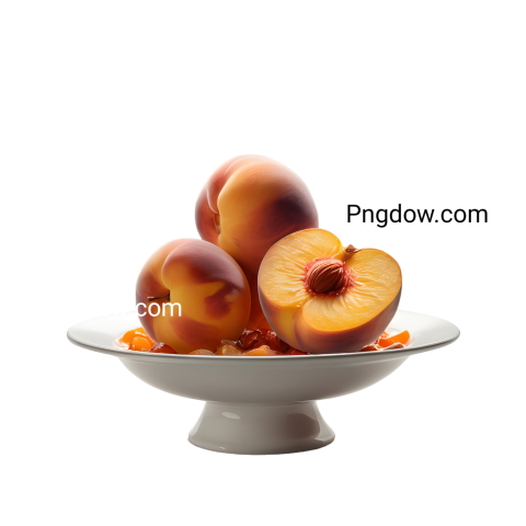 Are there any free resources for downloading Peach illustrations in PNG format