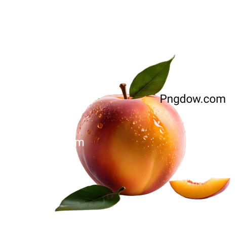 High Quality Peach PNG Image with Transparent Background for Versatile Use