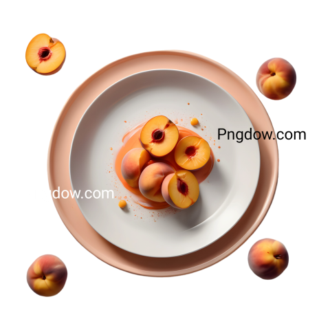 Stunning Peach PNG Image with Transparent Background   Download Now