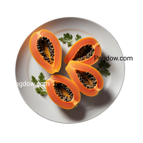 Where can I find high quality Papaya illustrations in PNG format