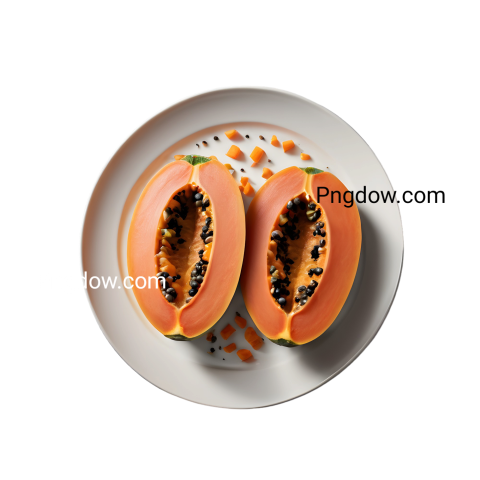 High Quality Papaya PNG Image with Transparent Background   Download Now