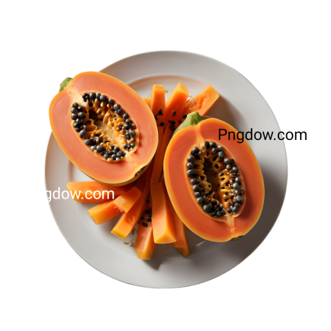 High Quality Papaya PNG Image with Transparent Background