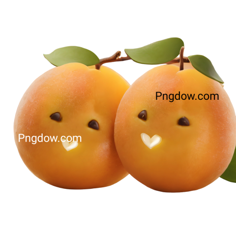 Apricots illustration PNG