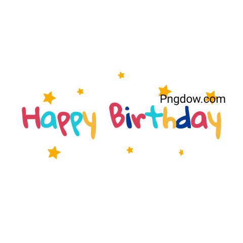 Happy birthday text Png | Happy Birthday, (12)