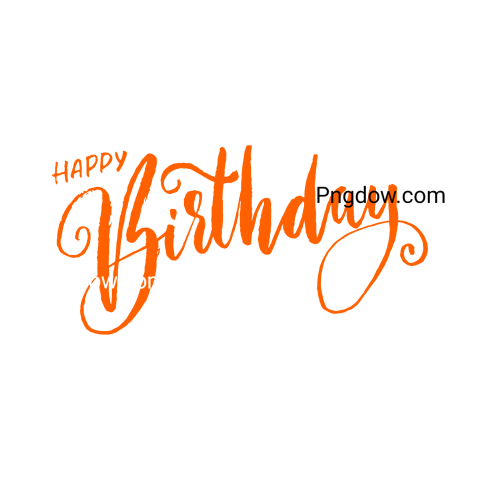 Happy birthday text Png | Happy Birthday, (14)
