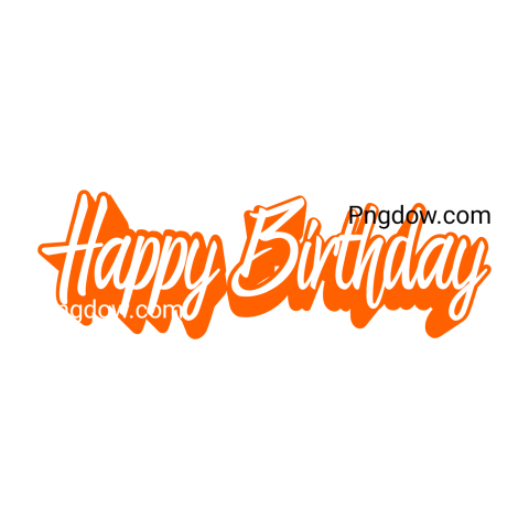 Happy birthday text Png