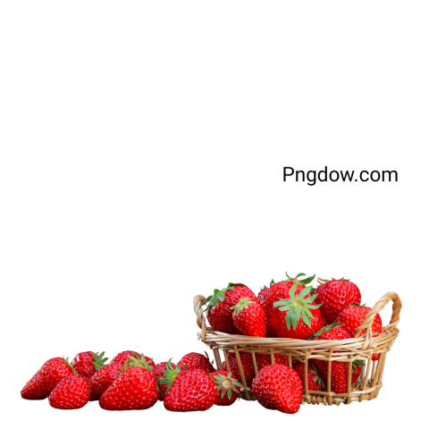 strawberries in basket png