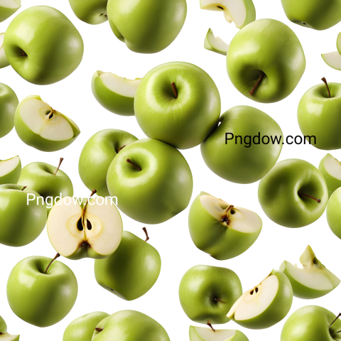 Green apple png vector