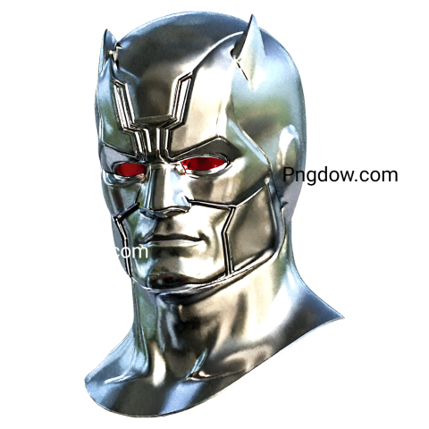3D chrome Daredevil PNG, Daredevil PNG (3)