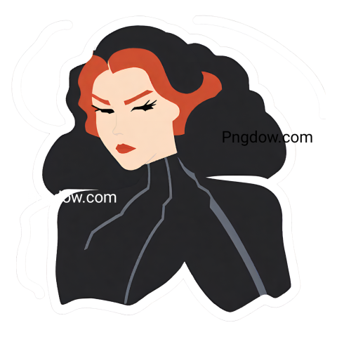 Black Widow Sticker Png, Black Widow (1)