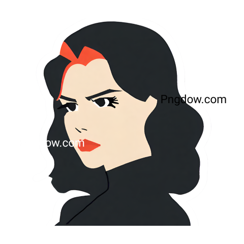 Black Widow Sticker Png
