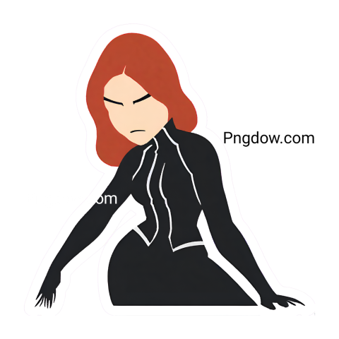 Black Widow Sticker Png, Black Widow (3)