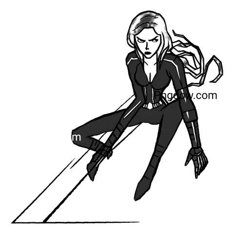 Black Widow Png transparent background , Black Widow (9)