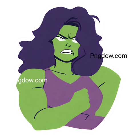 From Fan to Superfan: She-Hulk Sticker PNGs for Your Digital Arsenal