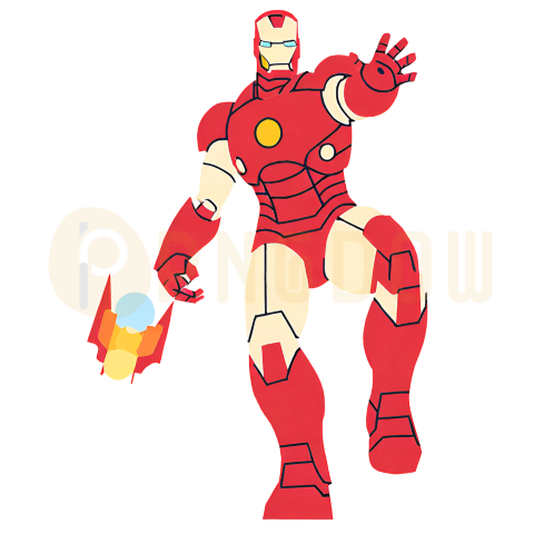 Power up Your Designs with the Coolest Iron Man PNG Cartoons
