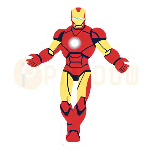 Suit Up Your Digital Conversations with Iron Man PNG Stickers