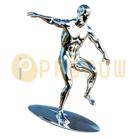 Ride the Digital Wave: The Ultimate Collection of Silver Surfer Clipart PNGs