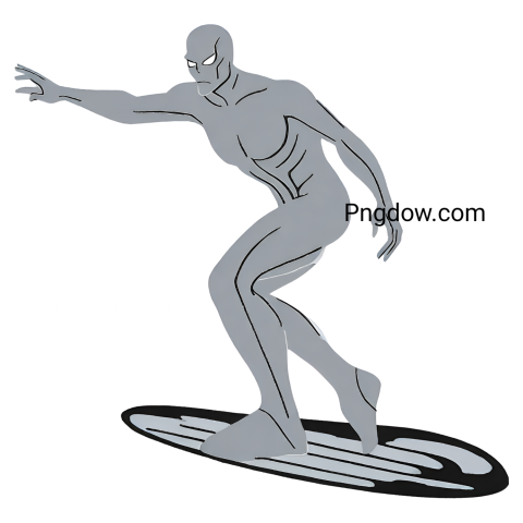 Unleash Your Creativity with Stunning Silver Surfer PNGs - Free Downloads!