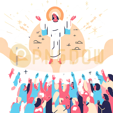 Embrace the Spirit of Ascension Day with Transparent Background Images