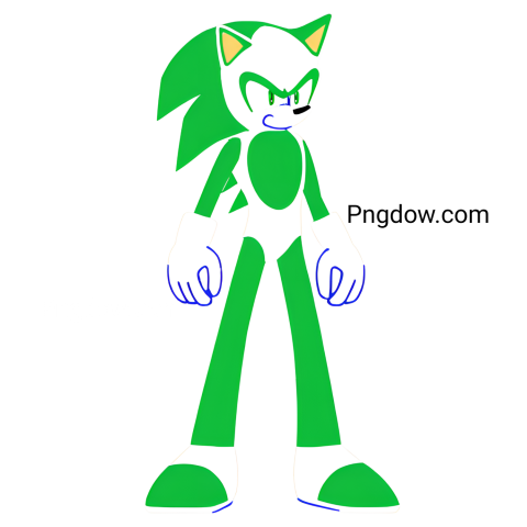 Green Sonic PNG