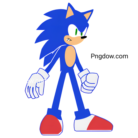 Unleash the Speed, Free Sonic Cartoon PNG Images for Your Projects