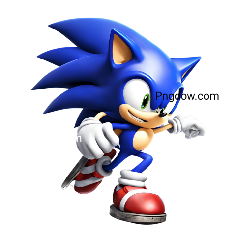 Sonic cartoon transparent background free