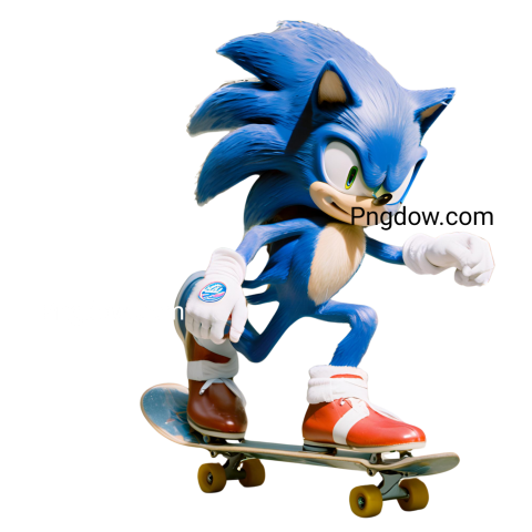 Skateboard Sonic PNG