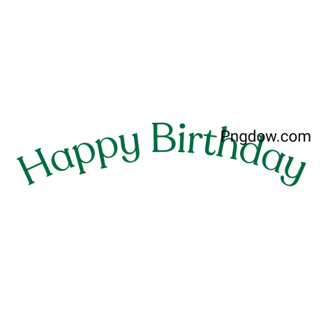 happy birthday text png